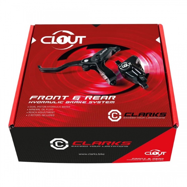 Clarks Clout1 front & rear hydraulic disc brake set 160mm